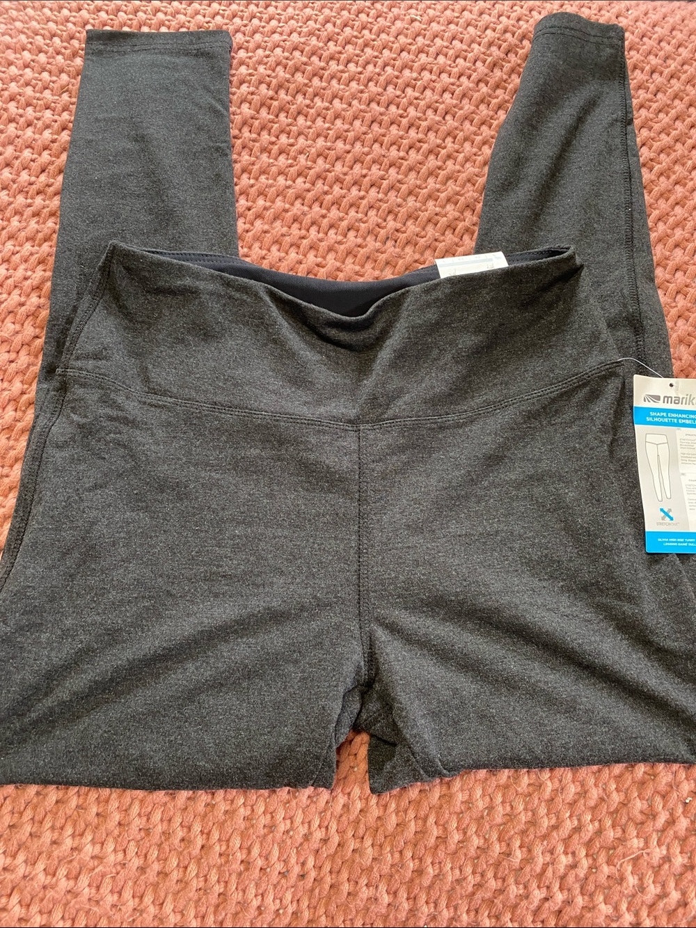 Marika Girls' Charcoal Gray Performance Leggings